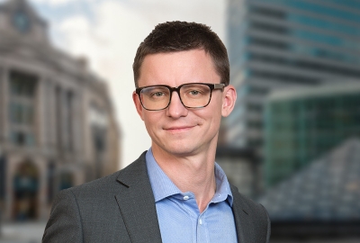 Rich May Attorney David Glod Speaks at BC Law Regarding Cryptocurrency Regulation Figure