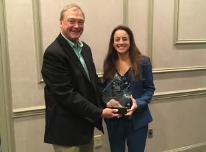 Danielle Justo accepts Special Merritt Award
