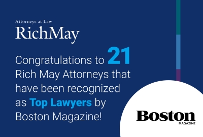 Congratulations to Rich May’s 2022 Boston Magazine Top Lawyers! Figure